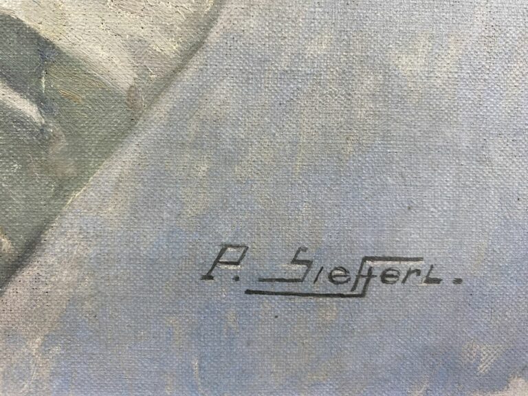 Paul SIEFFERT (1874-1957) - Femme nue allongée - Huile sur toile - Signée en ba…