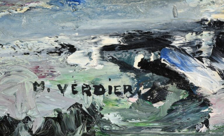 Maurice VERDIER (1919-2003) - Maison de campagne - Huile sur toile - Signée en…