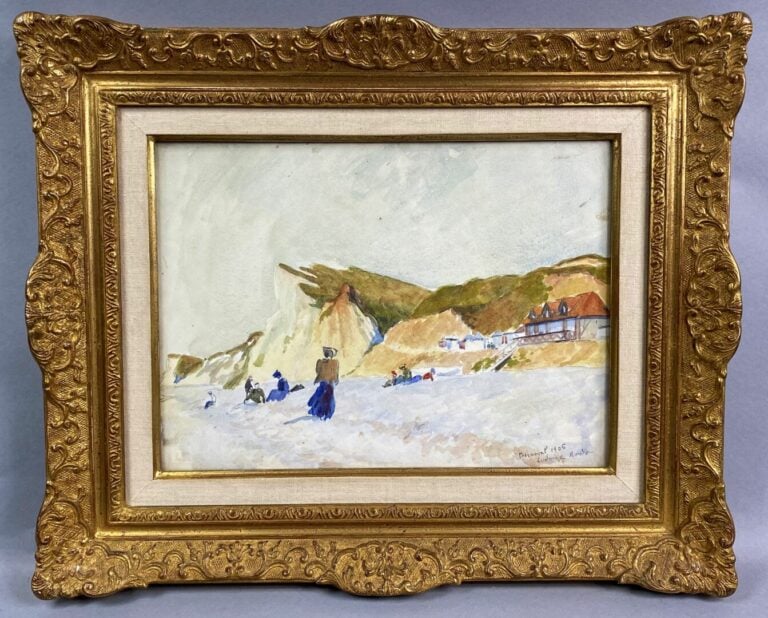 Ludovic RODO PISSARRO (1878-1952) - Berneval - Crayon et aquarelle sur papier -…