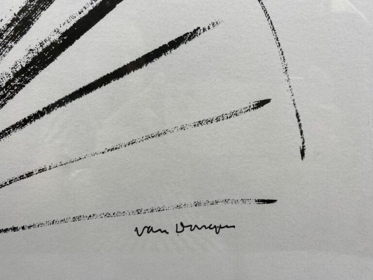 Kees VAN DONGEN (1877-1968) - Femme à l'éventail - Lithographie - Signée en bas…