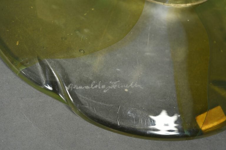 MURANO - Arbre en verre orné d'oiseaux exotiques branchés en verre polychrome -…