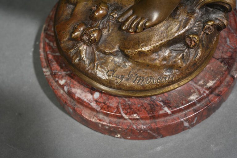 Auguste MOREAU (1834-1917) - Allégorie féminine - Epreuve en bronze à patine br…