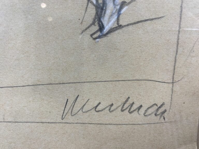 Claude WEISBUCH (1927-2014) - Etude de personnages et crâne - Crayon et rehauts…