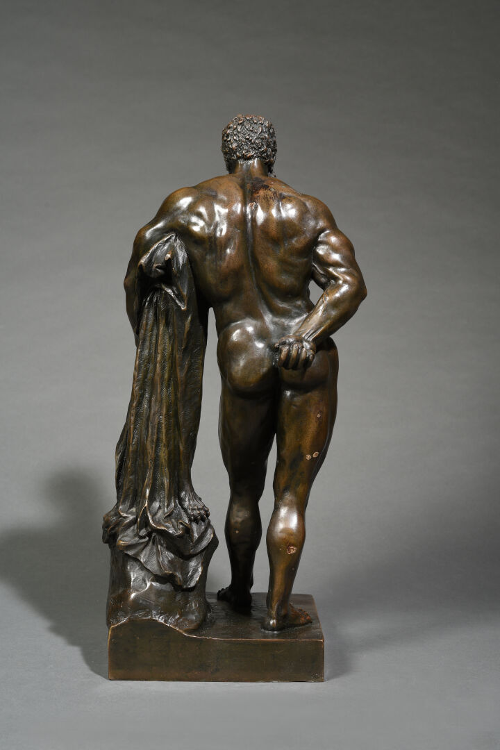 D'après l'antique - Hercule Farnèse - Epreuve en bronze à patine brune - H : 58…