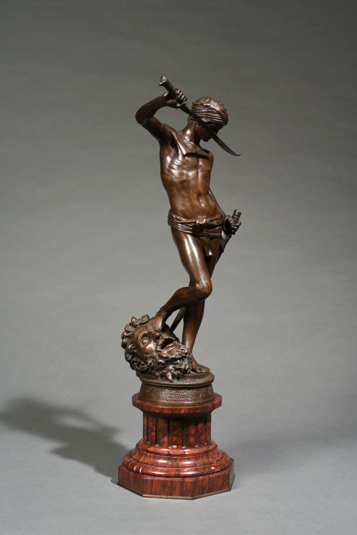 Antonin MERCIÉ (1845-1916) - David vainqueur de Goliath - Epreuve en bronze à p…