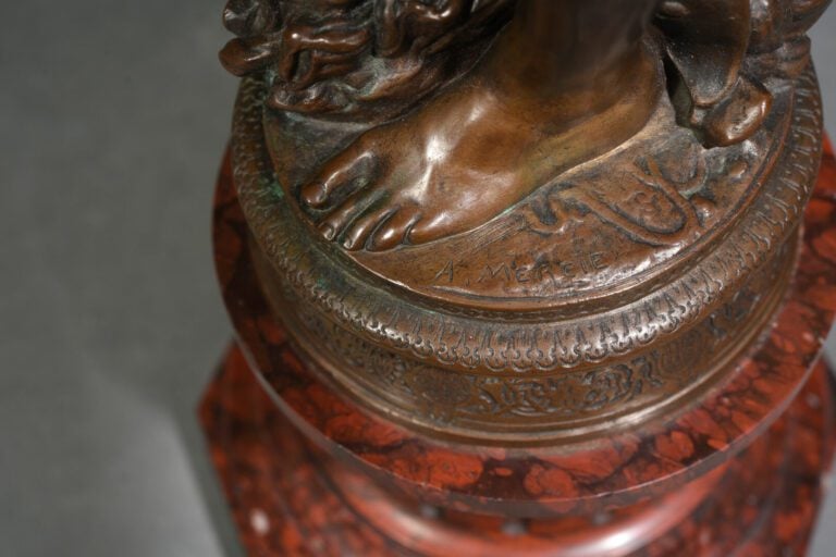 Antonin MERCIÉ (1845-1916) - David vainqueur de Goliath - Epreuve en bronze à p…