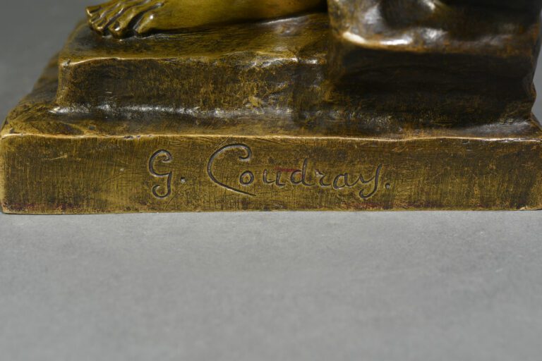 Georges Charles COUDRAY (1862-1932) - La fille d'Assouan - Epreuve en bronze à…