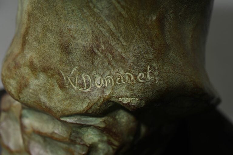Victor DEMANET (1895-1964) - Buste d'homme - Epreuve en bronze à patine verte -…