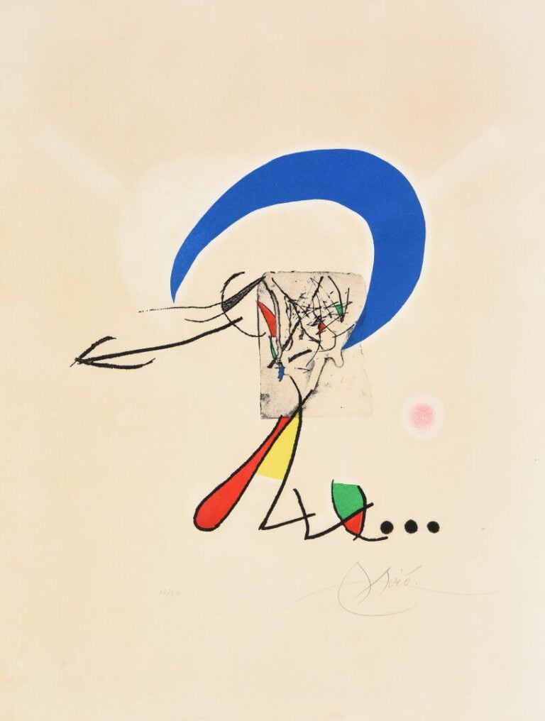 D'après Joan MIRO (1893-1983) - Sans titre - Lithographie - Signée en bas à dro…