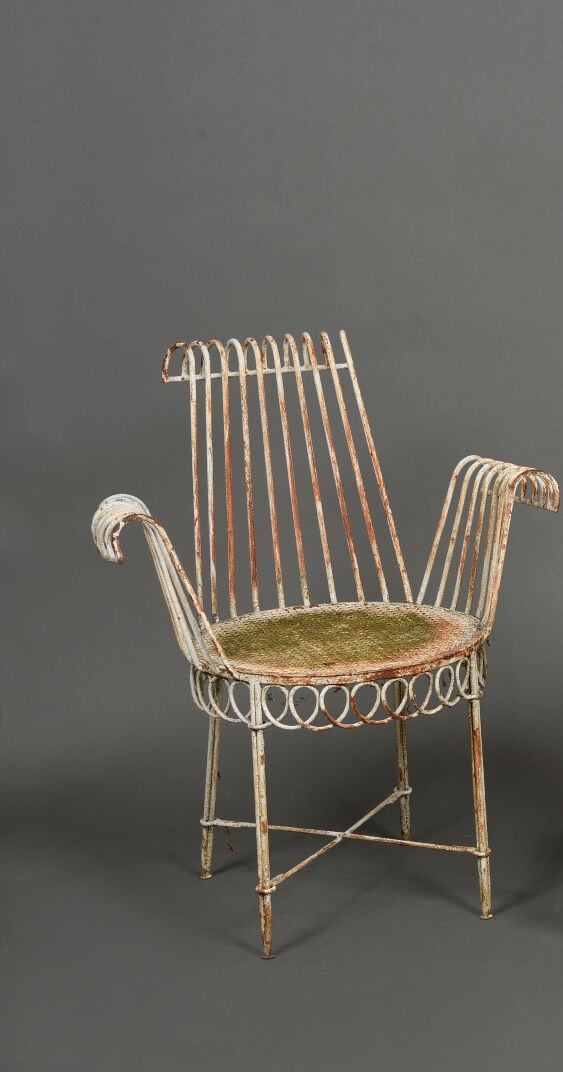 Mathieu MATEGOT (1910-2001) - Ensemble de jardin modèle « Cap d'Ail » comprenan…