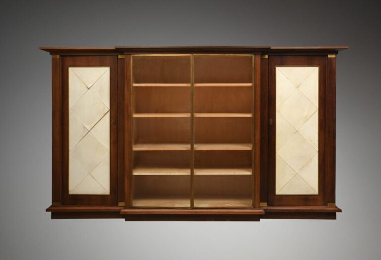 Jacques ADNET (1900-1984), attribué à - -Bureau en placage de palissandre et pa…