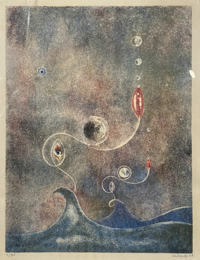 BELENDY (XXe siècle) - Composition surréaliste - Lithographie - Signée en bas à…