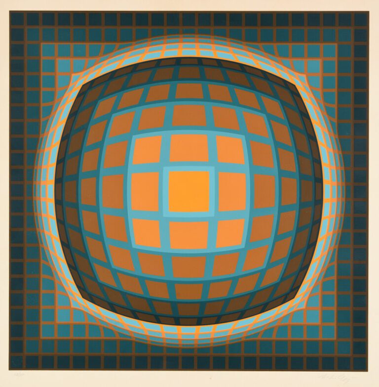 Victor VASARELY (1906-1997) - Composition - Sérigraphie en couleurs - Signée en…