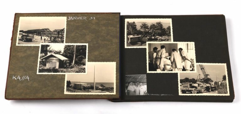 2 albums de photographie. Guinée Française 1949-1951. intéressant ensemble de p…
