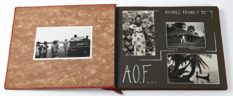 2 albums de photographie. Guinée Française 1949-1951. intéressant ensemble de p…