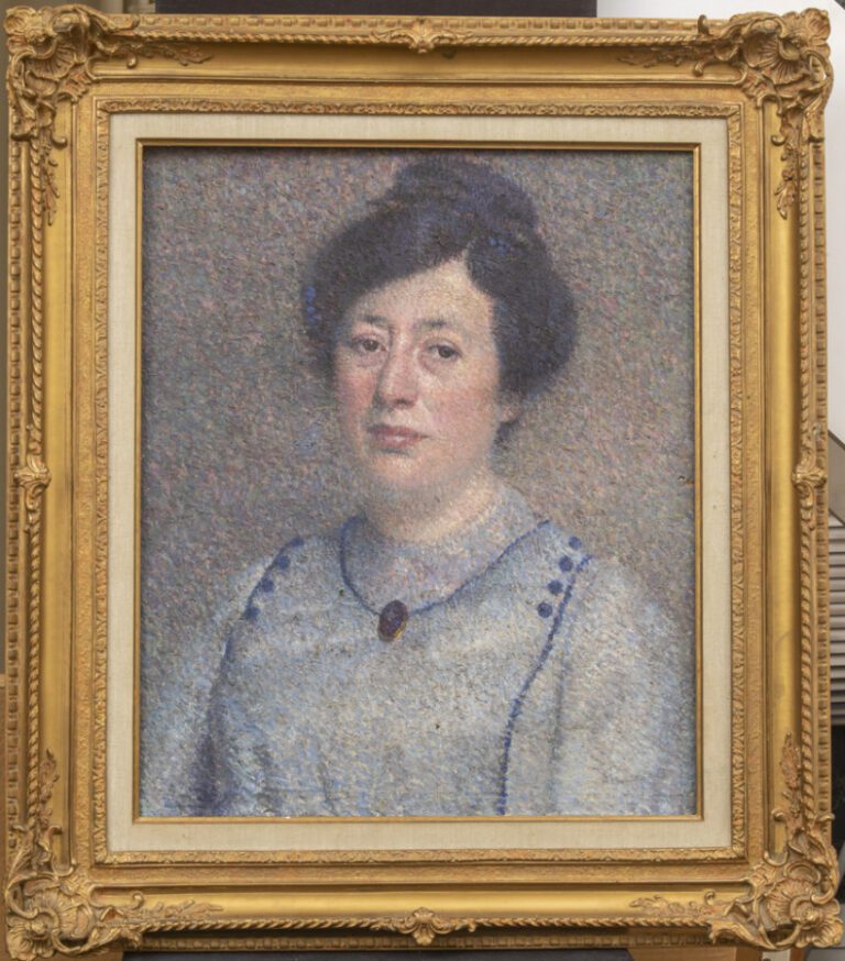 Achille LAUGÉ (1861-1944) dans le gout de Femme en buste - Huile et pastel sur…