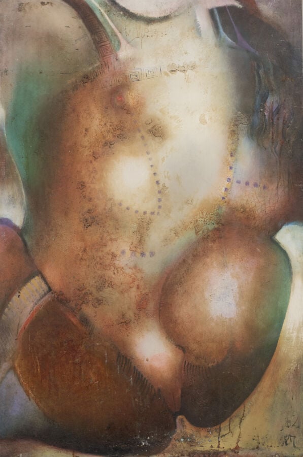 Alexandre BONNIER (1932-1992) - Composition, 1962 - Huile et technique mixte su…