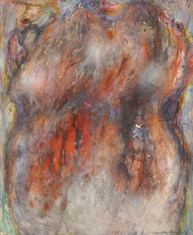 Alexandre BONNIER (1932-1992) - Composition - Huile sur toile, signée en bas à…