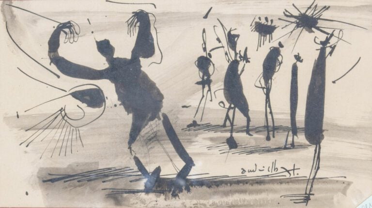 Alexandre BONNIER (1932-1992) - Technique mixte sur papier, signée au crayon 61…