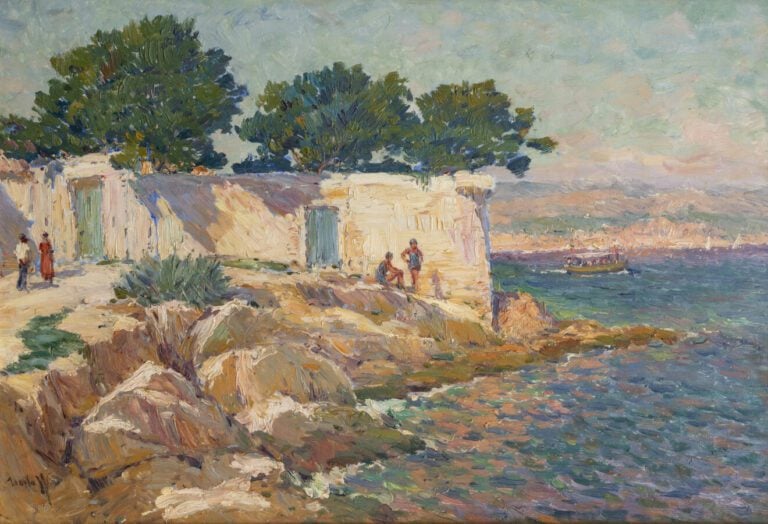 Alexandre ISAILOFF (1869-1944) - Paysage du sud de France - Huile sur toile, si…