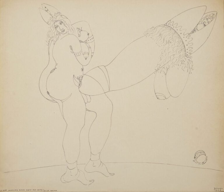 Antonio ZANCANARO (1906-1985) - Sujet érotique 1946 et 1948 - 2 encres, signées…