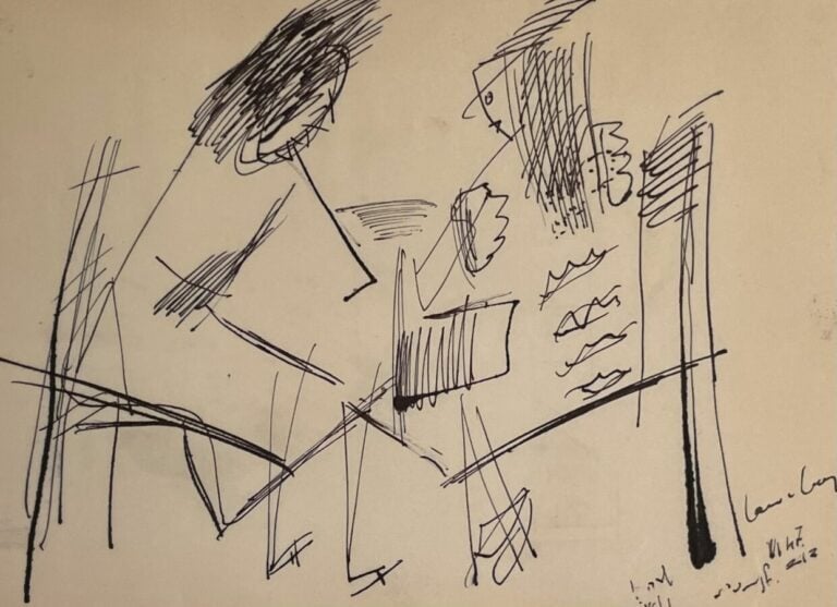 David LAN- BAR (1912-1987) - Composition ; Personnages, 1947/1948 - Ensemble de…