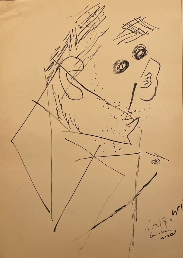 David LAN- BAR (1912-1987) - Composition ; Personnages, 1947/1948 - Ensemble de…