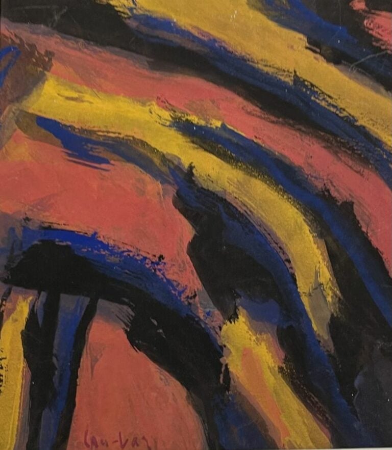 David LAN- BAR (1912-1987) - Compositions - Ensemble de 4 gouaches sur papier,…
