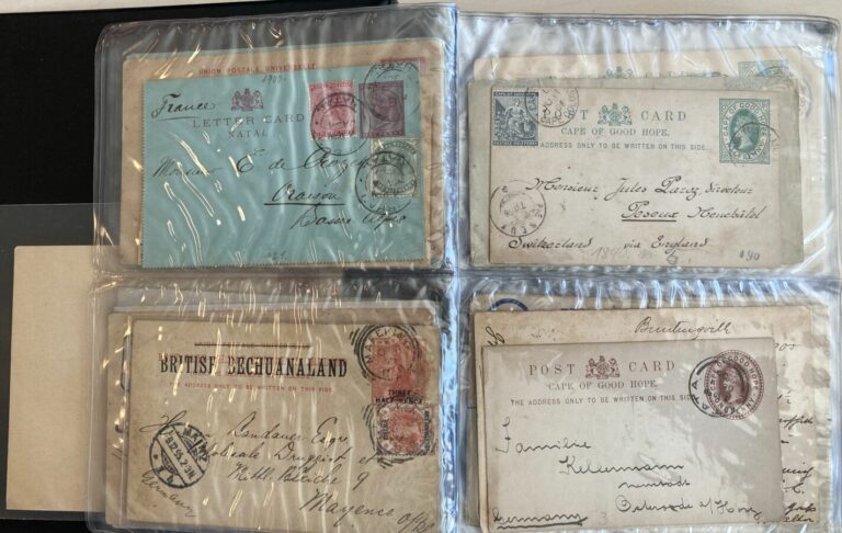Entiers postaux - Lot d'entiers postaux de Monaco et Colonies anglaises neufs e…
