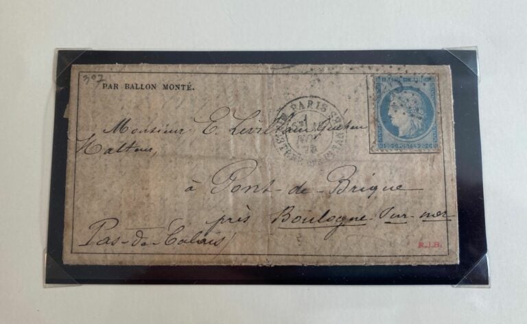 France - Lot de 5 ballons dont Correspondance privée sur pli militaire retardé…