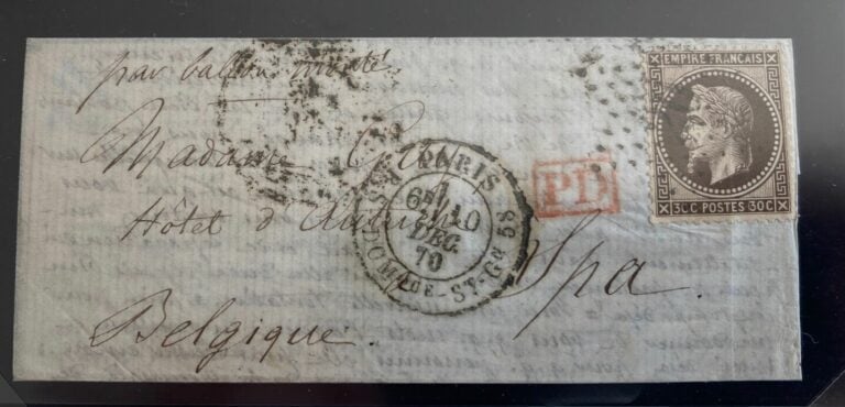France - Lot de 5 ballons dont Correspondance privée sur pli militaire retardé…