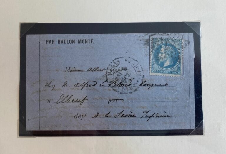France - Lot de 5 ballons sur formules toutes différentes dont : - Gal Ulrich s…