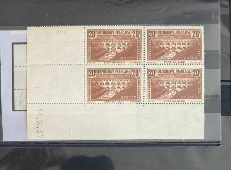 France - Lot de coins datés années 30 et 40 avec notamment le Pont du Gard