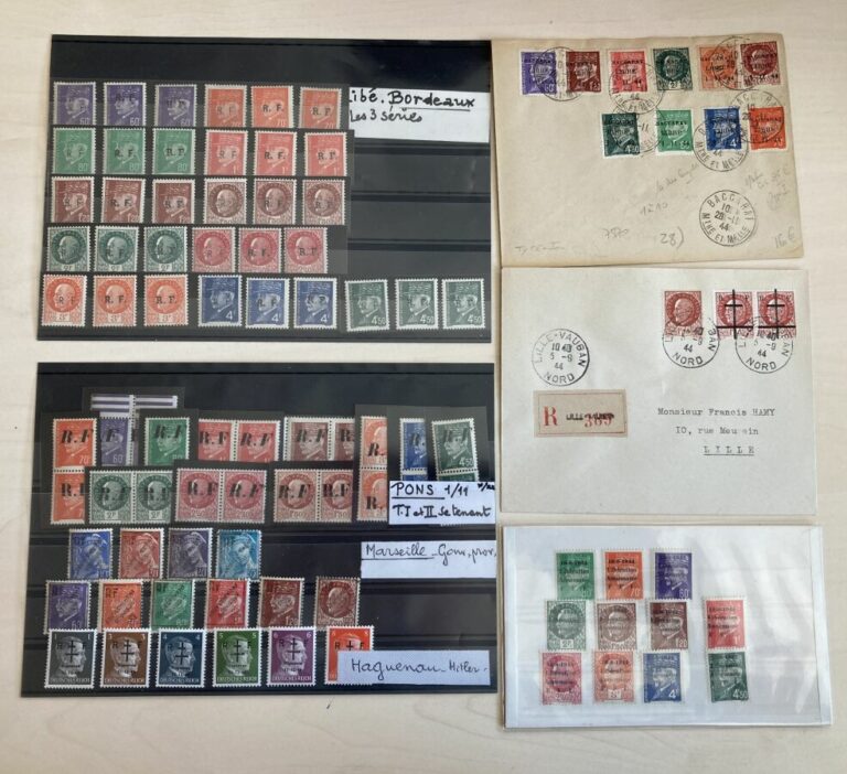 France - Lot de timbres de la Libération divers, B à TB, cote Mayer, minimum 60…