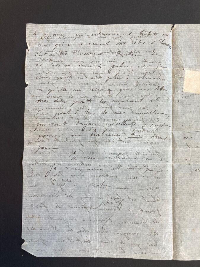 France - Rare ballon monté Armée du Rhin AR 13ème compagnie - expédié de Fonten…
