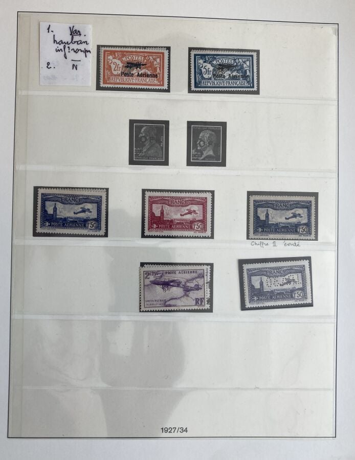 France - Une collection de France de 1938 à 1945, plus poste aérienne dont n°1…