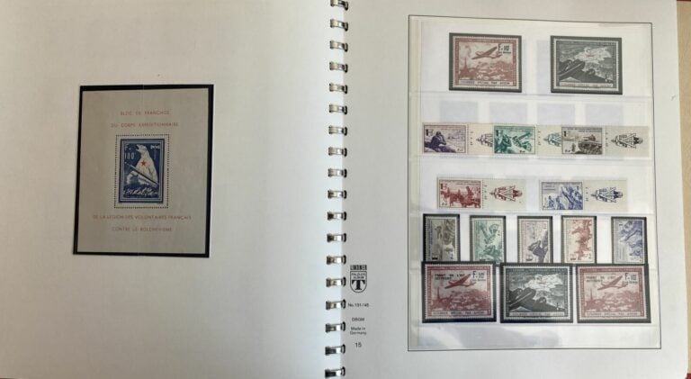 France - Une collection de France de 1938 à 1945, plus poste aérienne dont n°1…