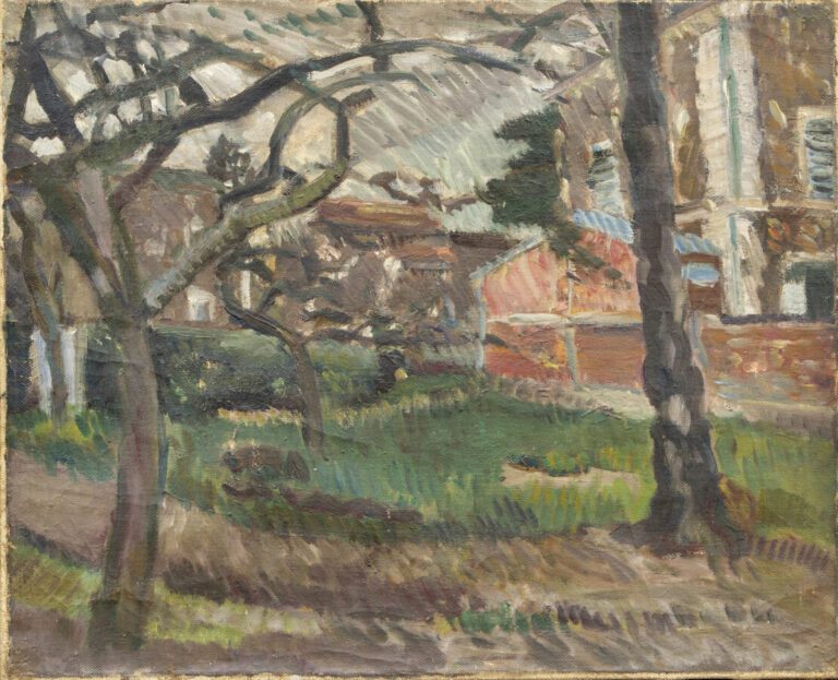 Georges TCHERKESSOF (1900-1943) - Paysage - Huile sur toile, au dos : cachet de…