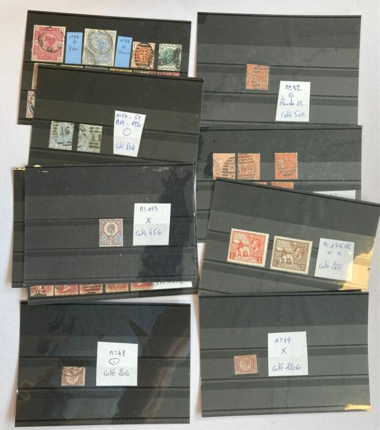 Grande-Bretagne -Important lot de timbres du Royaume-Uni de période classique s…