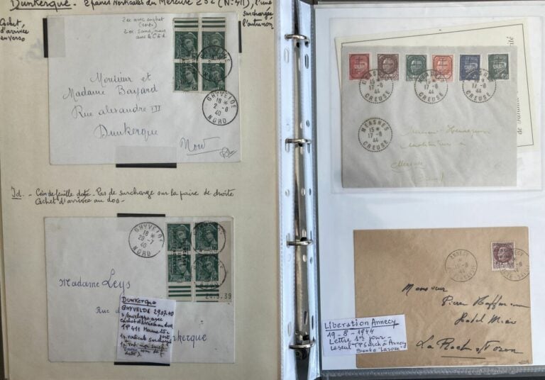 Guerres - Lot de diverses correspondances de guerre, dont lettres Coudekerque,…