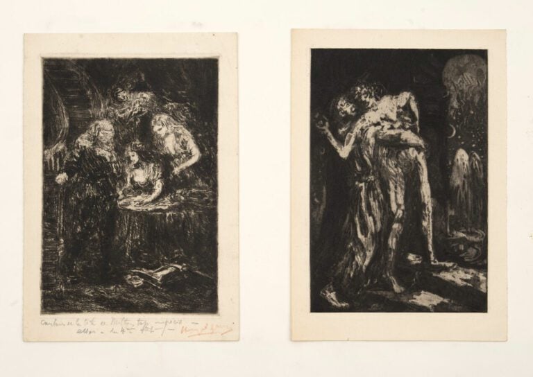 Henry De GROUX (1866-1930) - Ensemble de 4 eaux-fortes sur différents papiers,…