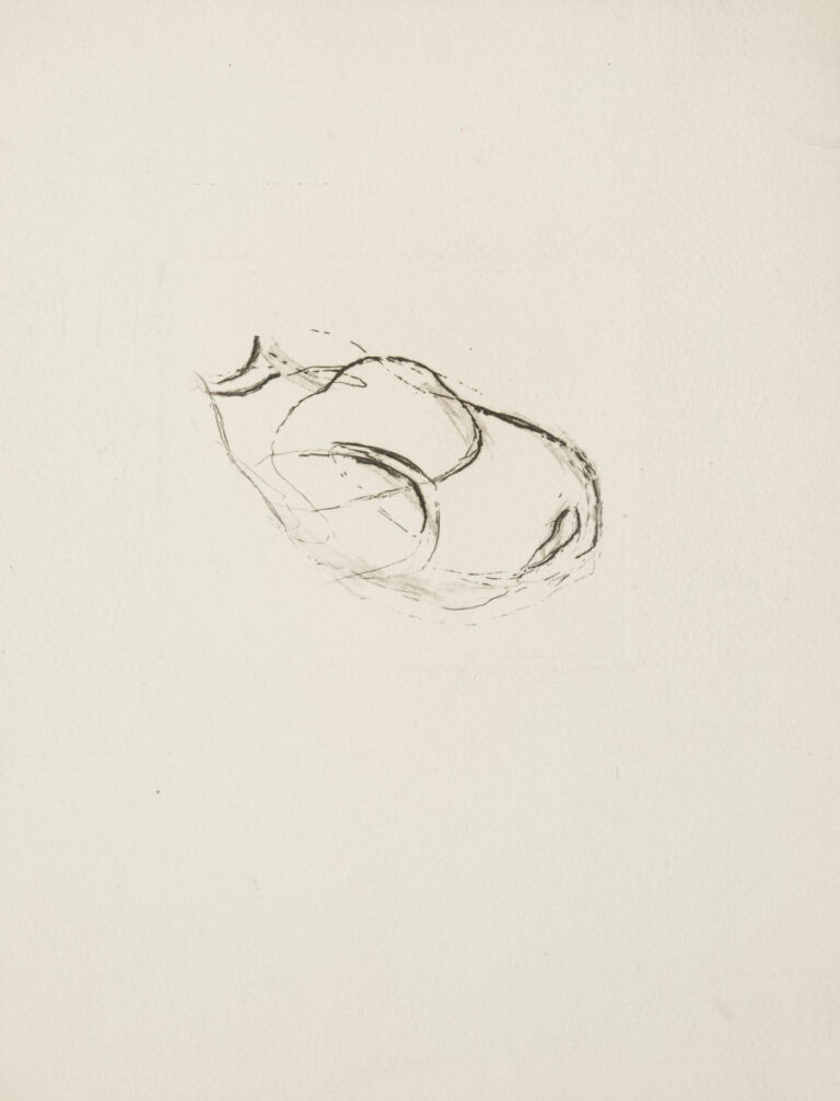 Jean FAUTRIER (1898-1964) - Nu noir - Eau-forte sur papier Image : 11,5 x 13 cm…