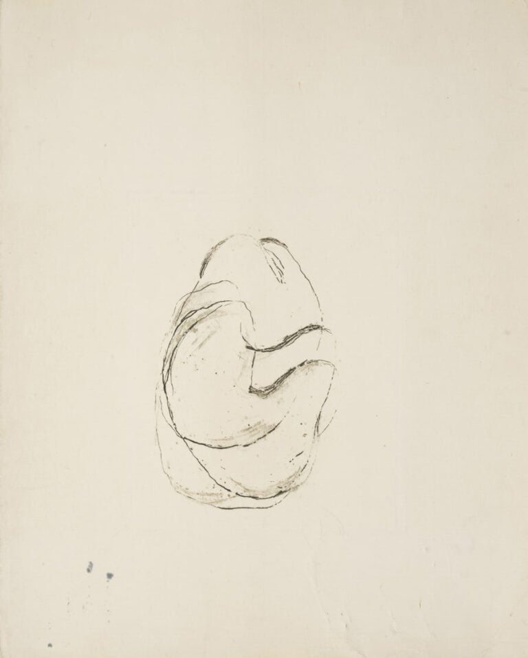 Jean FAUTRIER (1898-1964) - Nu noir - Eau-forte sur papier, pliures du papier e…