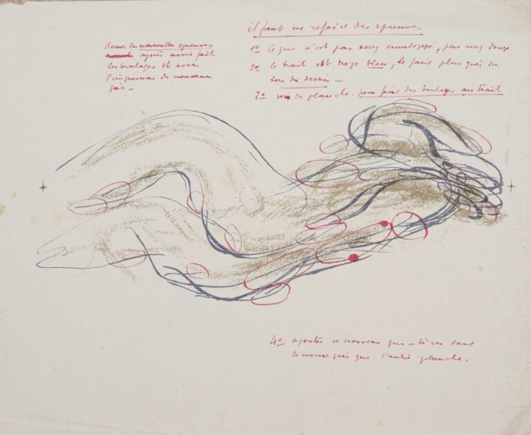 Jean FAUTRIER (1898-1964) - Nus : llustrations pour le livre de Robert Ganzo «…