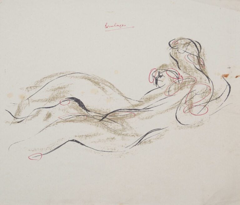 Jean FAUTRIER (1898-1964) - Nus : llustrations pour le livre de Robert Ganzo «…