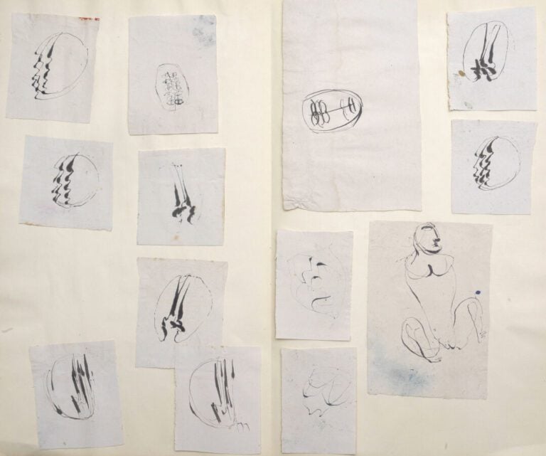 Jean FAUTRIER (1898-1964) - Otages - 13 encres sur papier Dimensions différente…