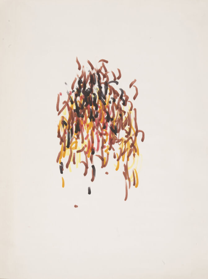 Jean TINGUELY (1925-1991) - Meta -Matic - Feutre en couleurs sur papier, au dos…