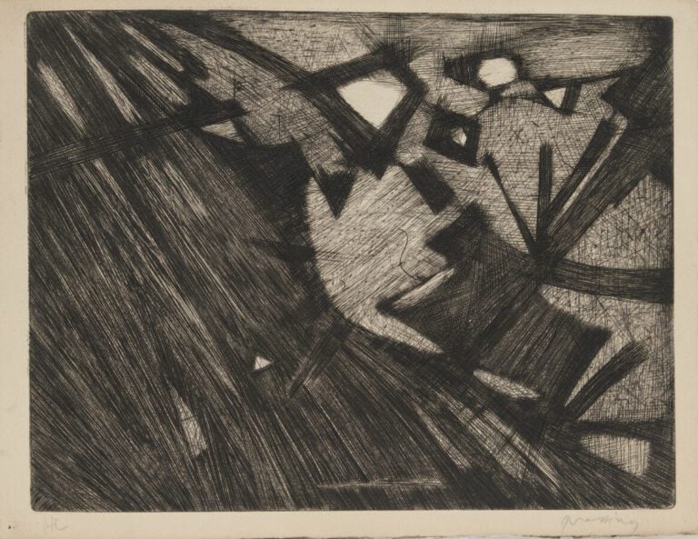 Mario PRASSINOS (1916-1985) - Composition, 1957 - Eau-forte, sur vélin signée e…