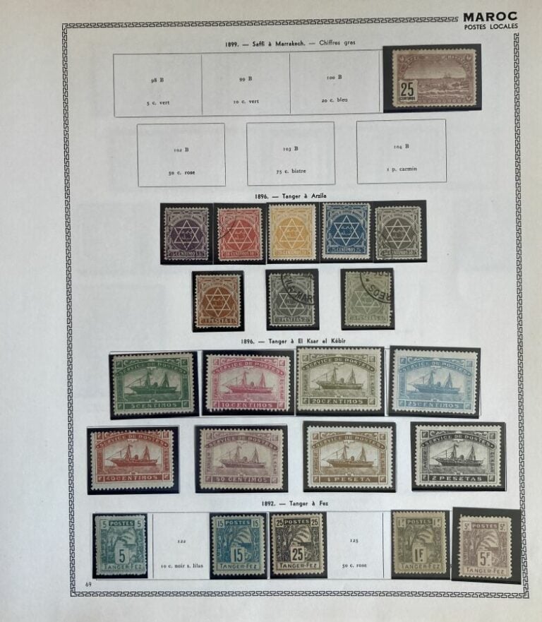 Maroc - Belle collection très avancée du Protectorat du Maroc, notamment Postes…