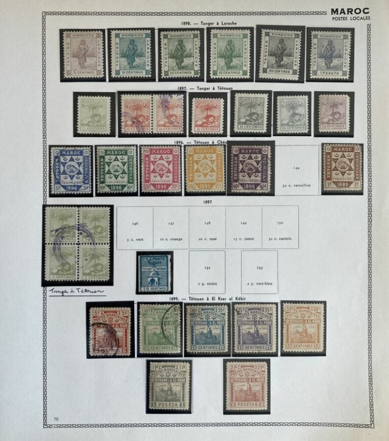Maroc - Belle collection très avancée du Protectorat du Maroc, notamment Postes…